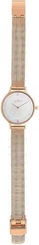 Vista 13 de Skagen Anita - Reloj casual de malla de acero de cuarzo para mujer