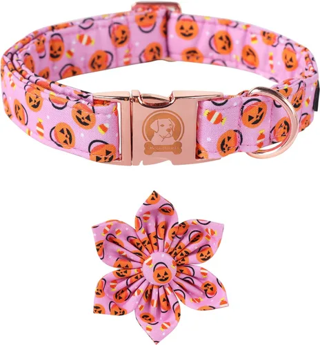 Vista 43 de MR. CHUBBYFACE - Collar de perro de San Valentín con corbatín, lindo collar de perro con corazón azul con hebilla de metal, collar de algodón