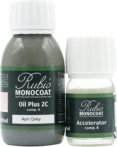 Vista 223 de Rubio Monocoat Tinte y acabado para madera de 650 pies cuadrados - Niebla 5% Oil Plus 2C Aceite de linaza ecológico de secado rápido
