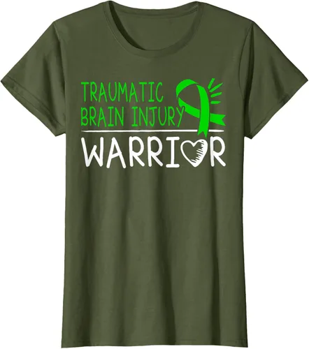 Vista 61 de Camiseta de lesión intracraneal - Camiseta de conciencia TBI, Negro, S