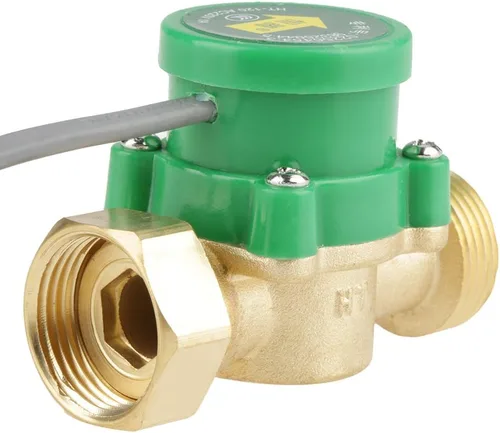 Vista 6 de Hilitand Interruptor del sensor de flujo de agua HT-120 AC 220V G3/4"-3/4" Interruptor del sensor de flujo de la bomba de agua del hilo