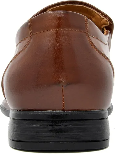 Vista 6 de Bruno Marc - Mocasines Giorgio de vestir con forro de cuero para hombre