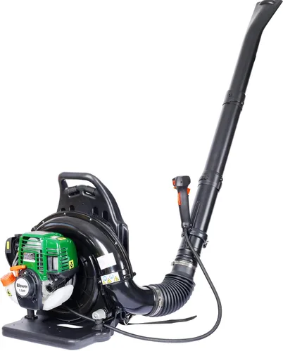 Vista 2 de HomVent Soplador de hojas de mochila, soplador de hojas de gas, soplador de mochila con motor de 4 tiempos de 37.7 CC, potente soplador comercial