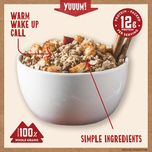 Vista 7 de Kodiak Cakes Paquetes de avena instantánea, manzana y canela, alto contenido en proteínas, 100% granos integrales, 6 cajas con 6 paquetes cada una