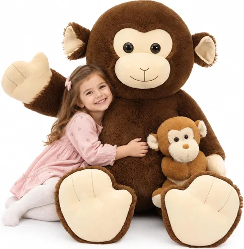 Vista 9 de MorisMos 47 Inch Giant Panda Stuffed Animal, 4ft Large Panda Plush Bear Oversized Cuddle Companion for Kids and Adults; Soft Substantial Fill; Sits