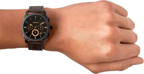 Vista 6 de Fossil Machine - Reloj cronógrafo de cuarzo con caja de acero inoxidable para hombre