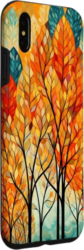 Vista 15 de Fall Theme & Autumn Leaves & Colorful Trees, Fall Colors Case for iPhone 16