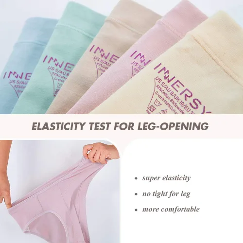 Vista 4 de INNERSY Bragas de maternidad de algodón para mujer, talla grande, ropa interior de embarazo multipack