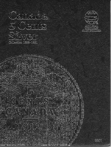 Vista 2 de Álbum de carpetas de monedas Whitman - Canadiense 5 Cents 1858-1921 #0794832016 Canadá
