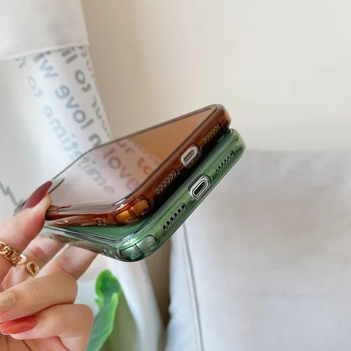 Vista 4 de ZTOFERA - Funda para iPhone 11 de 6.1 pulgadas, bonita funda transparente de silicona suave con borde protector de color retro, transparente, a