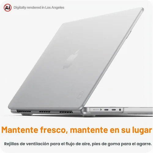 Vista 6 de GhostShell Frost - Funda rígida de alta calidad con acabado mate texturizado resistente a los arañazos (sin revestimiento de goma adhesiva)