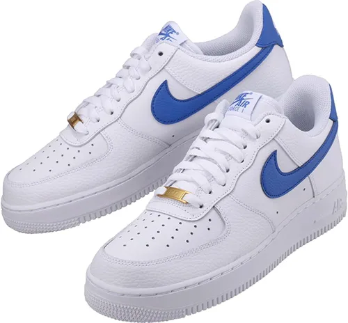 Vista 2 de Nike Men's Air Force 1 '07 LO WhiteGame Royal-White (DM2845 100)