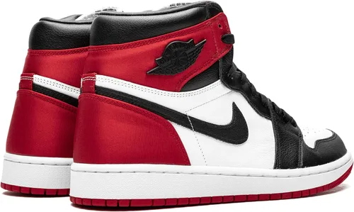 Vista 3 de Jordan WMNS Air 1 High OG CD0461 016 - Punta negra satinada para mujer, talla 6.5 W, Negro