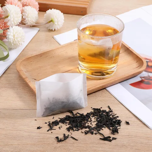 Vista 5 de 100 bolsas de té desechables para té de hojas sueltas, bolsa de filtro de té desechable rellenable, bolsa vacía de té, bolsas de especias