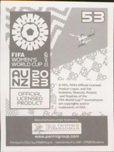 Vista 2 de 2023 Panini FIFA Women's World Cup Stickers #53 Sarina Bolden Philippines Mini Sticker Soccer Futbol Trading Card