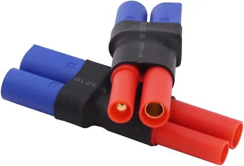 Vista 5 de 3pcs Sin Cables Adaptadores: EC5 macho a HXT 0.157 in con adaptador de conector de vivienda (B148-3)