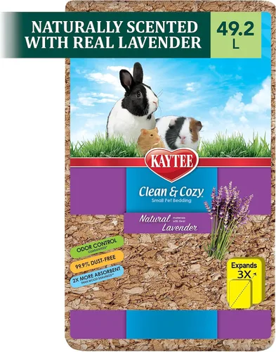 Vista 8 de Kaytee Ropa de cama natural limpia y acogedora con lavanda de 24,6 litros