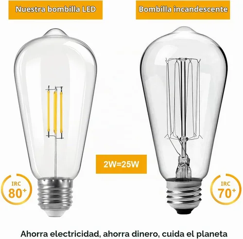 Vista 4 de Bombillas LED, 3 V 2 W de bajo voltaje CC, 3000 K blanco cálido E26 bombilla base para luces solares de granero, aplique de pared al aire libre