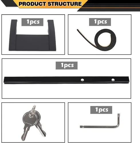 Vista 5 de CNNELL Escalera de acceso lateral para portaequipajes compatible con Land Rover Defender 90/110 2020-2023 L663