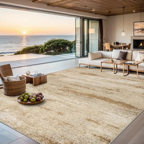 Vista 11 de Area Rugs - Alfombra para sala de estar, 4 x 6, lavable, moderna, abstracta, suave, neutra, antideslizante, grande para interiores, resistente a