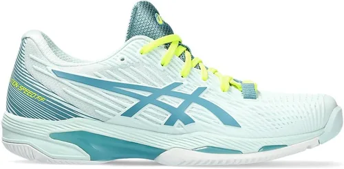 Vista 10 de ASICS Zapatillas de tenis Solution Speed FlyteFoam 2 para mujer 3-Calmante Mar Gris Azul