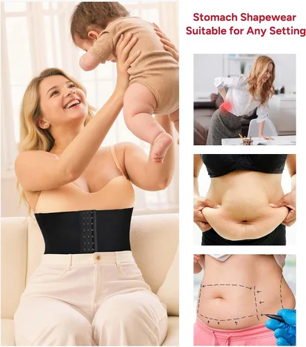 Vista 5 de Nebility Cinturón de recuperación posparto para el vientre de maternidad para mujer