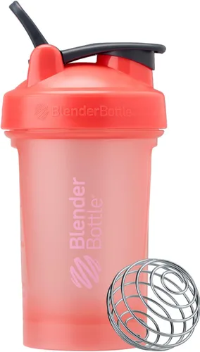 Vista 36 de [Usado] BlenderBottle Classic V2 - Botella mezcladora perfecta para batidos de proteínas y preentrenamiento, 20 onzas, color negro
