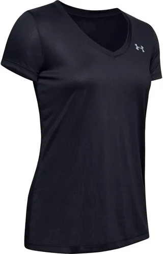 Vista 3 de Under Armour - Camiseta UA Tech de manga corta y cuello en V para mujer, unicolor