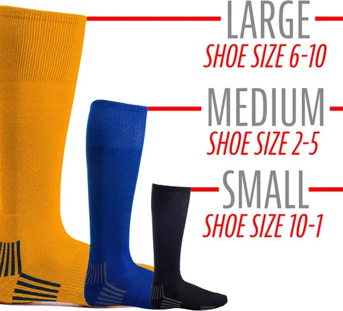 Vista 4 de Franklin Sports Calcetines de béisbol y sóftbol juveniles, calcetines de béisbol y sóftbol para niños, calcetines deportivos altos para niños y niñas