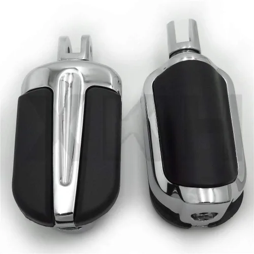 Vista 8 de SMT- Estriberas cromadas de calavera compatibles con Harley 2018 y posteriores FXBB FXBR FXBRS FXLR 2019 Street Bob [B07P5H6Z2M] Cromo 1