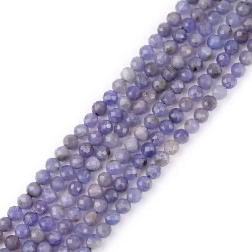 Vista 101 de GEM-Inside Cuentas espaciadoras redondas facetadas de gemas de lapislázuli azul natural semipreciosas de 2mm para hacer joyas 15