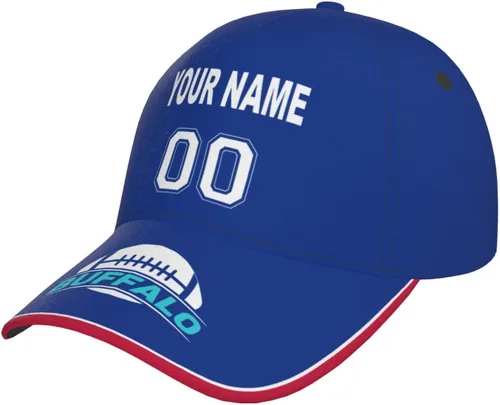 Vista 25 de Gorra personalizada con cualquier nombre y número ajustable, regalo personalizado para papá, hombres, mujeres, jóvenes, fanáticos de los deportes