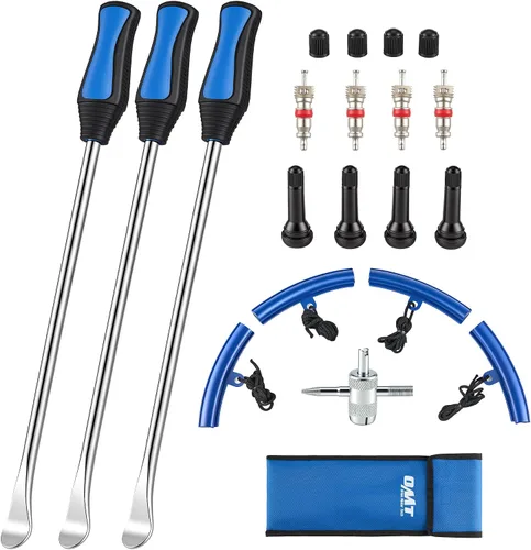 Vista 8 de Orion Motor Tech Kit de cuchara para neumáticos, 20 piezas de herramienta de cambio de neumáticos para motocicleta, motocross, césped, tractor