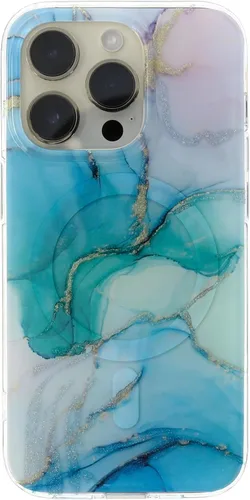 Vista 32 de Funda degradada para iPhone 14 Pro - Diseño multicolor degradado naranja y amarillo, resistente a los impactos y con imanes