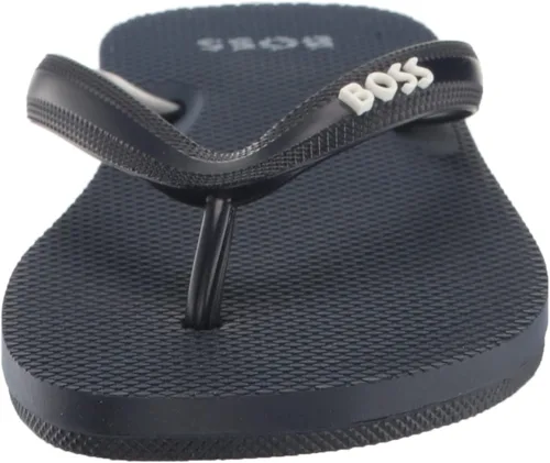 Vista 2 de BOSS Chanclas de vinilo ligeras con logotipo llamativo para hombre