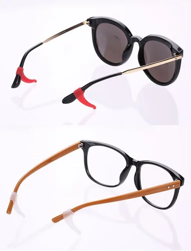 Vista 6 de Soporte de correa deportiva para gafas, retenedor de gafas para niños y adultos, soporte antideslizante de silicona para piezas de lentes, gancho