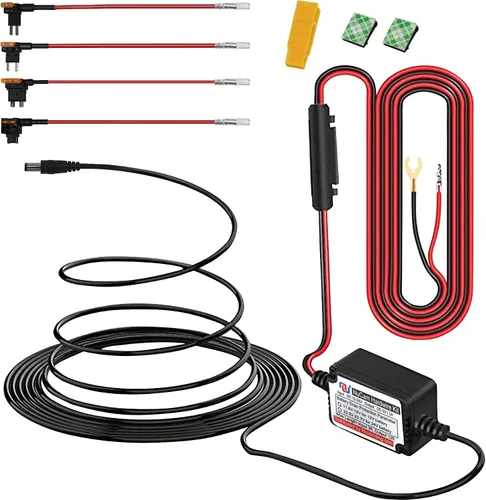 Vista 9 de Kit de cableado rígido de 15 pies con micro USB y mini USB para cámara de tablero y tipo C con fusible Mini(ACS)/LP Mini(ACN)/ATO(ATC