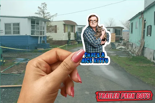 Vista 4 de Paquete de calcomanías de burbujas (paquete de 2) – Calcomanías de burbujas y bastardo verde, mercancía oficial de Trailer Park Boys