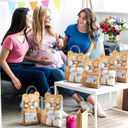 Vista 6 de 55 piezas de premios de baby shower para ganadores, 6 juegos de baby shower, regalos de invitados para tabla de quesos para adultos, cuchillos