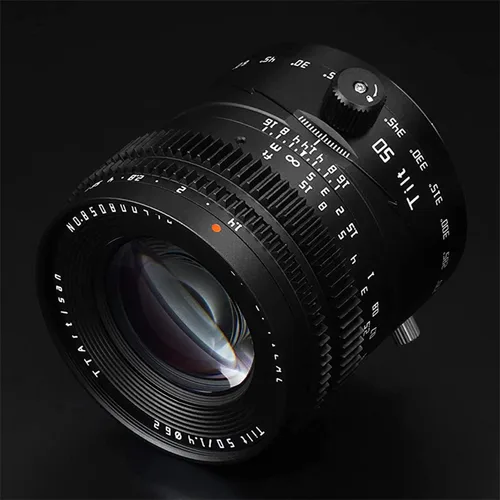 Vista 3 de TTArtisan Lente de inclinación f1.4 de 1.969 in con marco completo, lentes manuales de retrato de gran apertura compatibles con Panasonic S1 S1M S1R