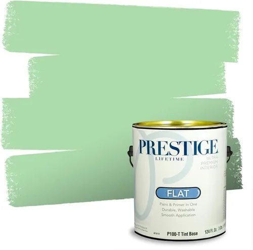 Vista 13 de PRESTIGE Pintura exterior e imprimación en uno, aloe, plano, 1 galón