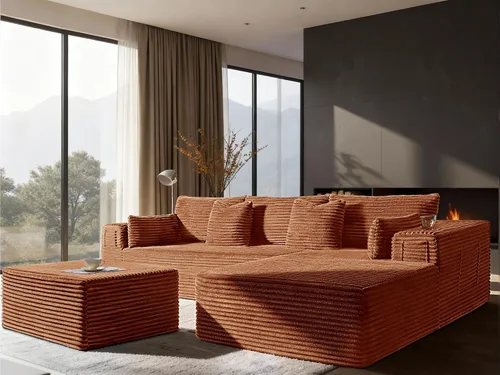 Vista 91 de Sofá modular de gran tamaño de 108 pulgadas, cómodo sofá deshuesado en forma de U para sala de estar, asientos extra profundos, sin montaje, sofá