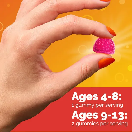 Vista 4 de Emergen-C Kidz - Suplementos dietéticos diarios de apoyo inmunológico, gomitas saborizadas con vitamina C y vitaminas B para apoyo inmunológico