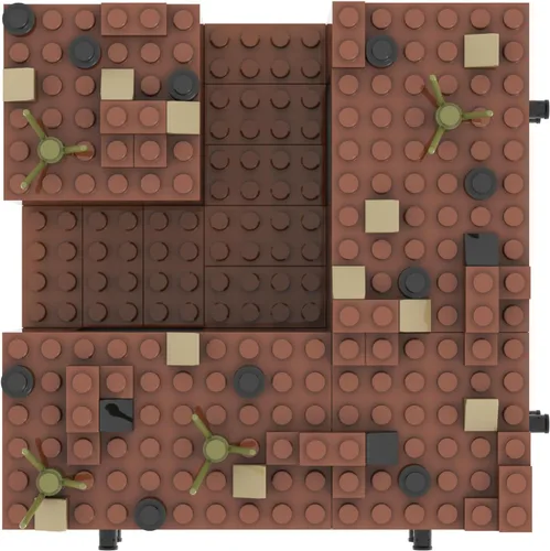 Vista 4 de WW2 Weapons Depot - Juego de bloques de construcción militares (252 piezas) para construir diferentes edificios militares de combate