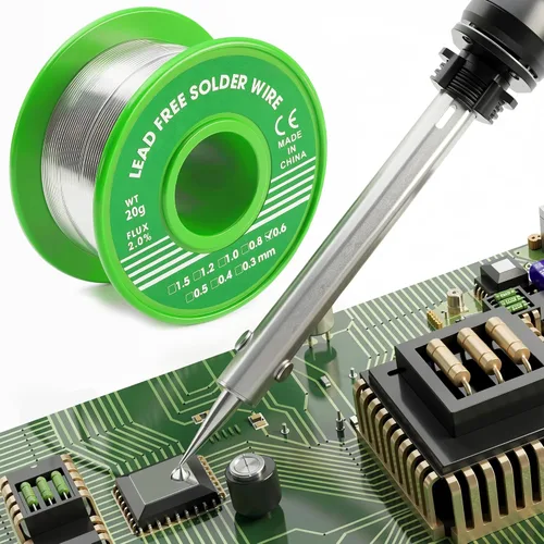 Vista 2 de Lead Free Solder Wire Rosin Core Electrical Solder Wire Fine Alloy Solder Sn99.3 Cu0.7 for Electrical, Electronic, Connector Soldering