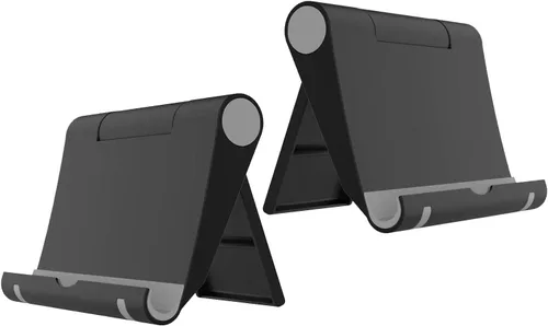 Vista 10 de VOVIGGOL Paquete de 4 soportes para teléfono celular para escritorio, soporte plegable para teléfono celular, soporte ajustable para tableta
