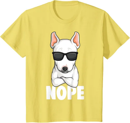 Vista 87 de Camiseta de perro Bull Terrier para niños y mujeres, Negro