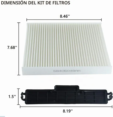 Vista 5 de 68406048AA Filtro de aire de cabina con puerta de acceso de filtro