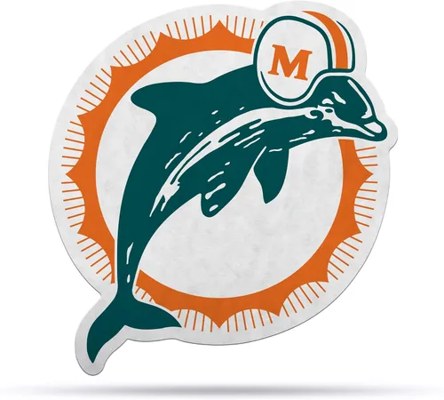Vista 18 de Rico Industries Banderín de fútbol americano de la NFL con corte retro, decoración del hogar y la sala de estar, fieltro suave EZ para colgar