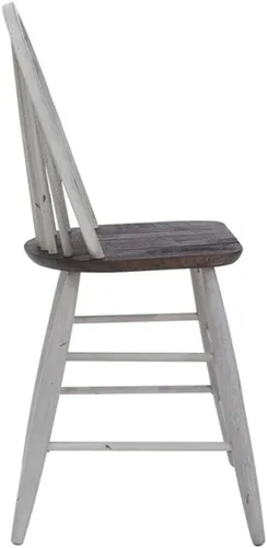 Vista 9 de Liberty Furniture INDUSTRIES Farmhouse Windsor - Juego de 2 sillas de mostrador, 17 pulgadas de ancho x 22 pulgadas de profundidad x 42 pulgadas